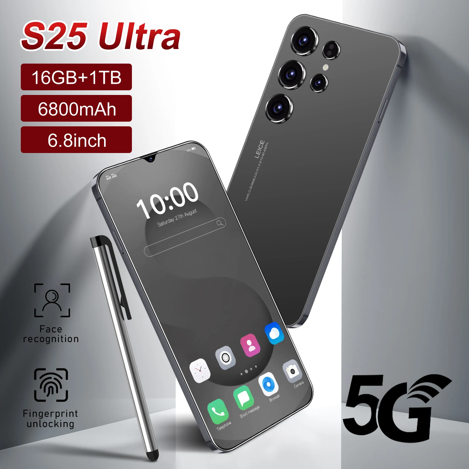 Galaxy S25 Ultra - 16GB+1TB Smart Android Phone with 8000mah